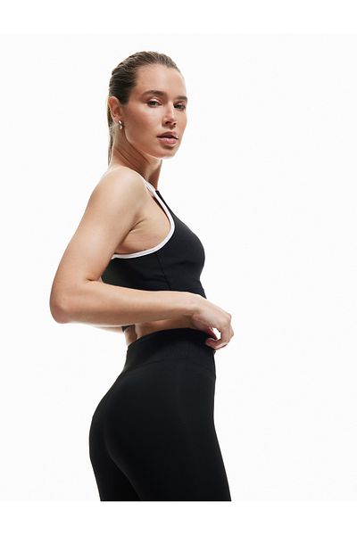 Koton Skinny Fit Sports Leggings with Normal Waist Stitching Detail