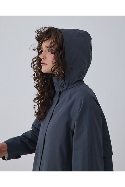 BEWS Porto Hooded Trench Coat
