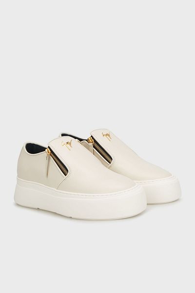 Giuseppe zanotti Genuine Leather Sneaker Men's Shoes Thick Sole (Eu40010)