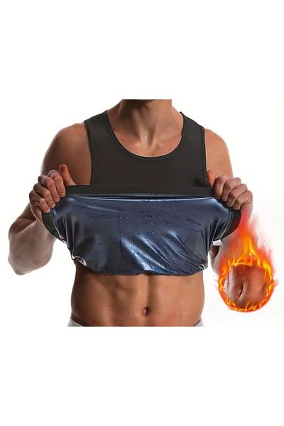 Ankaflex Waist Trainer Thermal Undershirt Polymer Workout Undershirt Size Lxl,2Xl