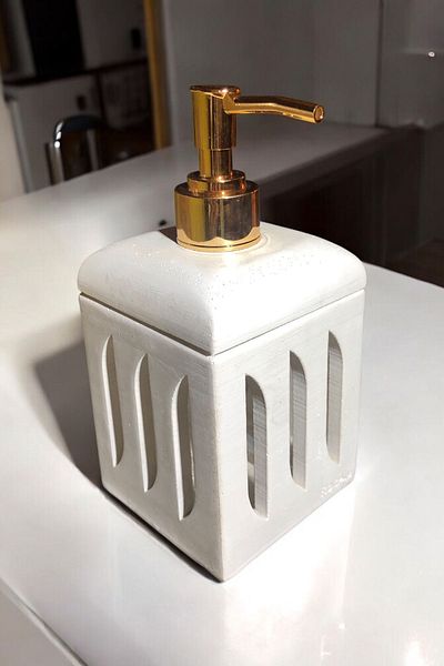 RocArt Home Δοχείο υγρού σαπουνιού από σκυρόδεμα Wavy