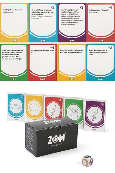 Metranya Zom Classic Drink Game Shot Game Christmas Game with 150 Cards Party Game Fun Box Card Game