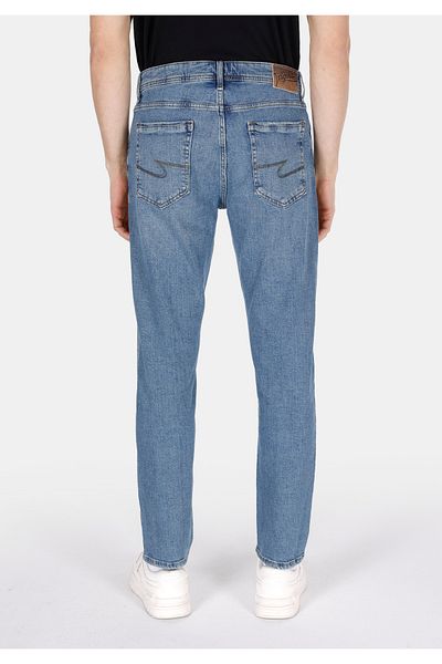 Colin's 067 Pantaloni de jeans albaștri pentru bărbați, cu talie medie, cu picior micșorabil