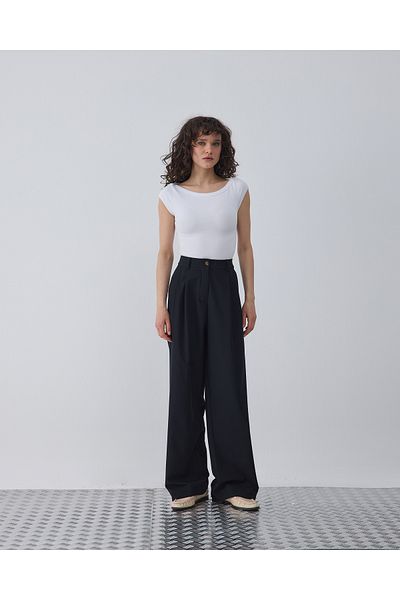 BEWS Milo Pleated Palazzo Trousers