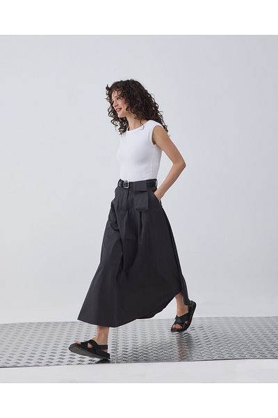 BEWS Wallet Gabardine Skirt