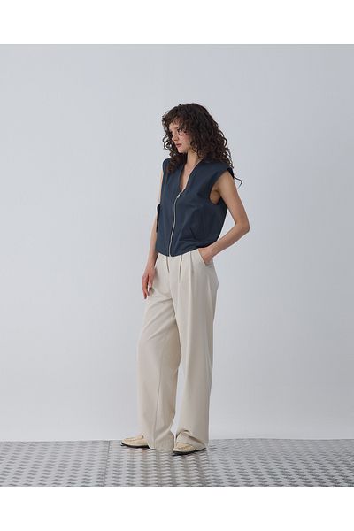 BEWS Milo Pleated Palazzo Trousers