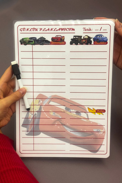 caps Planificator zilnic cu tematică Cars pentru băieți