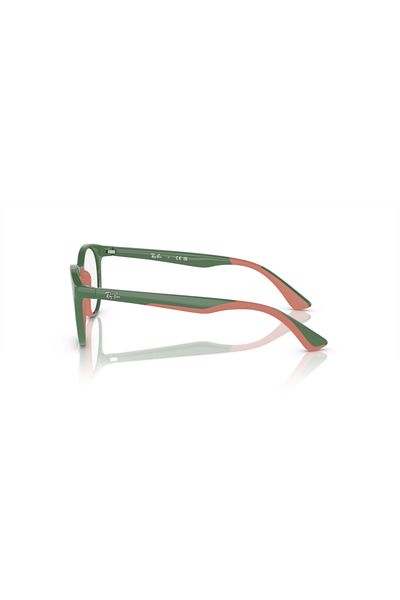 Ray-Ban Ray Ban Jr. Vista Unisex Phantos Eyeglasses- Rb 1628 - Lense Size:48mm - Green On Rubber Pink