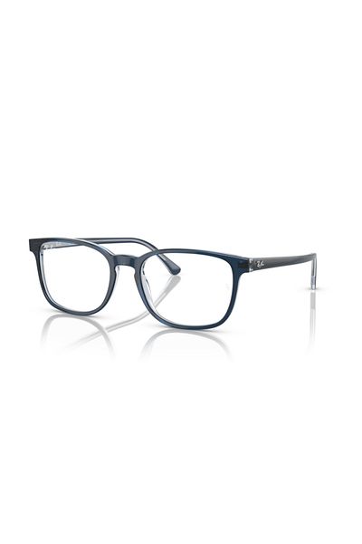 Ray-Ban Ray Ban Vista Unisex Square Eyeglasses- Rb 5418 - Lense Size:54mm - Blu On Transparent Blu