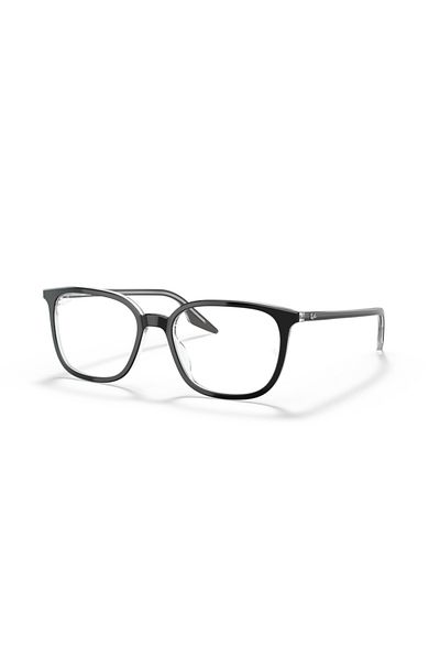 Ray-Ban Ray Ban Vista Unisex Square Eyeglasses- Rb 5406 - Lense Size:52mm - Black On Transparent