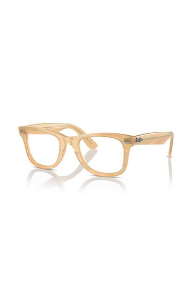 Ray-Ban Glasses Frame Model O;ray Ban;4340v, 50, 8383 Photo Striped Brown For Unisex