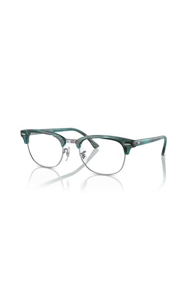 Ray-Ban Ray Ban Vista Unisex Square Eyeglasses- Rb 5154 - Lense Size:53mm - Striped Green On Silver