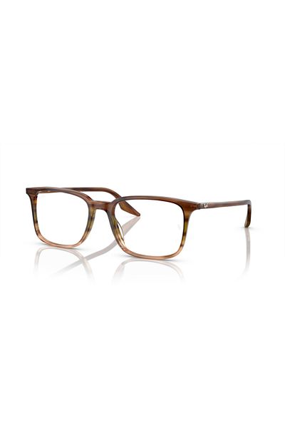 Ray-Ban Ray Ban Unisex Rectangular Eyeglasses- Rb 5421 - Lense Size:55mm - Gradient Green
