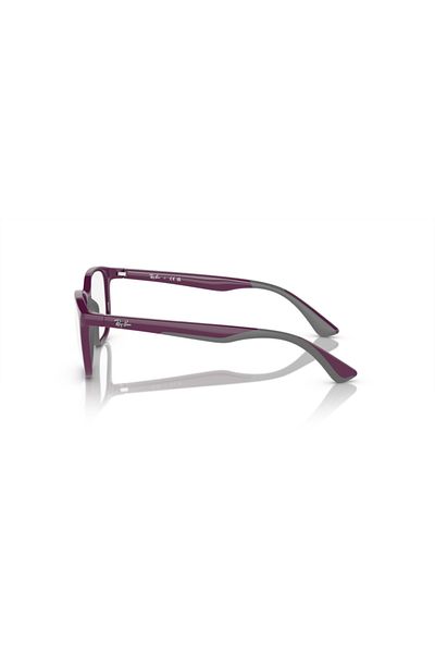 Ray-Ban Ray Ban Jr. Vista Unisex Square Eyeglasses- Rb 9078v - Lense Size:48mm - Violet On Rubber Gray