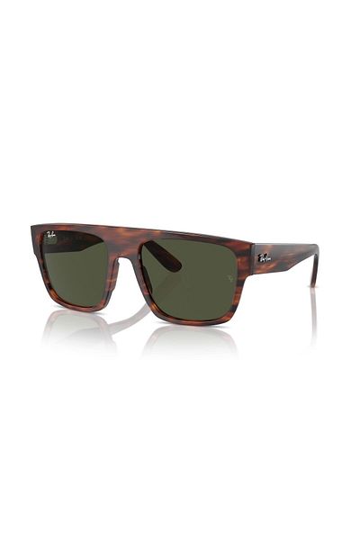 Ray-Ban Ray Ban Unisex Square Drifter Sunglasses- Rb 0360s - Lense Size:57mm - Striped Havana