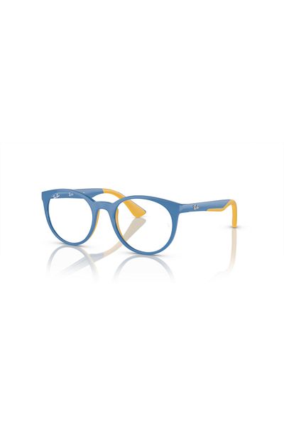 Ray-Ban Ray Ban Jr. Vista Unisex Phantos Eyeglasses- Rb 1628 - Lense Size:48mm - Light Blu On Rubber Yellow