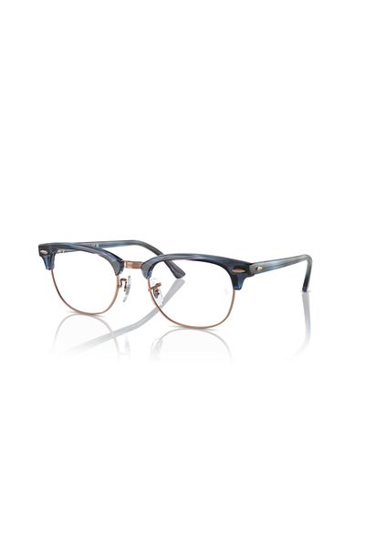 Ray-Ban Ray Ban Vista Unisex Square Eyeglasses- Rb 5154 - Lense Size:51mm - Striped Blue On Rosegold