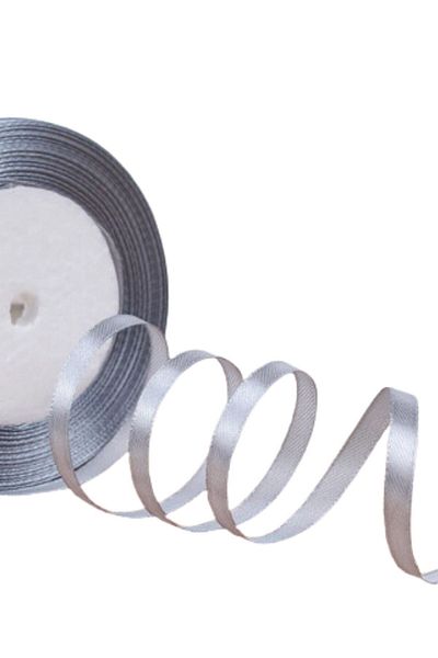shop Satin Ribbon 2 cm 10 Meters Gray