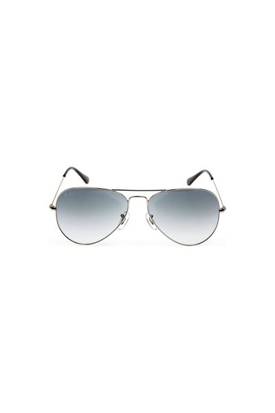 Ray-Ban Ray Ban Unisex Pilot Aviator Large Metal Sunglasses- Rb 3025 - Lense Size:62mm - Silver