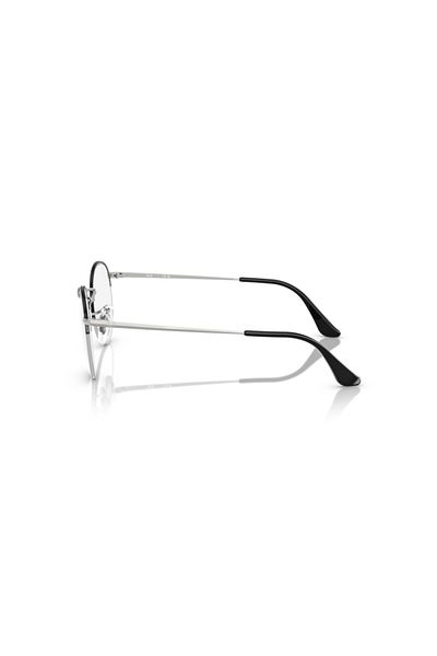 Ray-Ban Ray Ban Vista Unisex Round Eyeglasses- Rb 3947v - Lense Size:53mm - Black On Silver