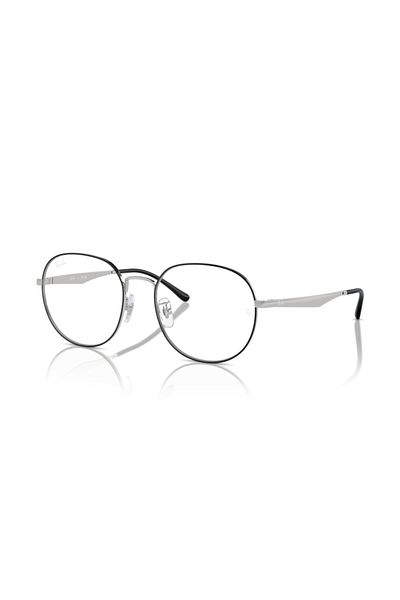 Ray-Ban Ray Ban Vista Unisex Phantos Eyeglasses- Rb 6517d - Lense Size:55mm - Black On Silver