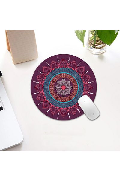 Generic Non-Slip Rubber 3D Round Mouse Pad 12