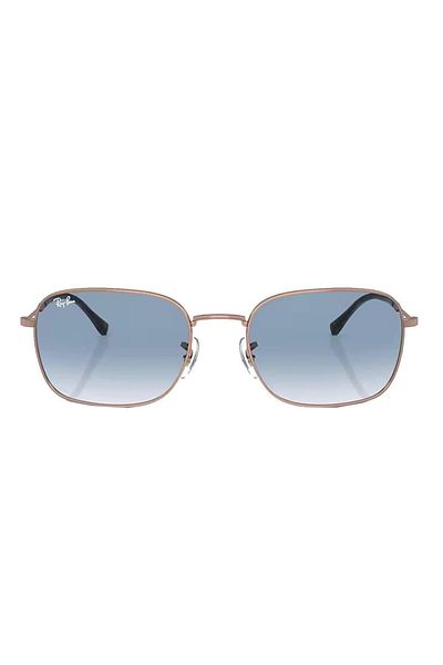 Ray-Ban Ray Ban Unisex Pillow Sunglasses- Rb 3706 - Lense Size:54mm - Rose Gold
