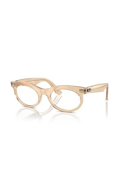 Ray-Ban Ray Ban Vista Unisex Oval Eyeglasses- Rb 2242v - Lense Size:50mm - Photo Waves Brown