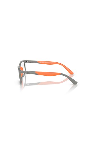 Ray-Ban Ray Ban Jr. Vista Unisex Rectangular Eyeglasses- Rb 1621 - Lense Size:47mm - Gray On Rubber Orange