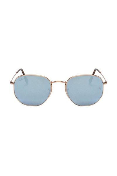 Ray-Ban نظارات شمسية راي بان للجنسين بتصميم سداسي غير منتظم - RB 3548N - مقاس العدسة: 51 مم - أريستا