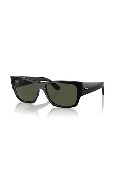 Ray-Ban Ray Ban Unisex Rectangle Carlos Sunglasses- Rb 0947s - Lense Size:56mm - Black