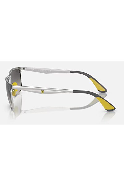 Ray-Ban Ray Ban Unisex Rectangle Sunglasses- Rb 3726m - Lense Size:57mm - Grey On Silver