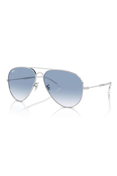 Ray-Ban Ray Ban Unisex Pilot Old Aviator Sunglasses- Rb 3825 - Lense Size:58mm - Silver