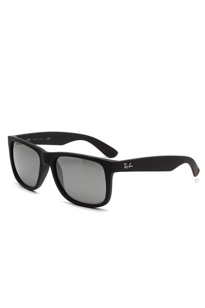 Ray-Ban Ray Ban Man Square Justin Sunglasses- Rb 4165 - Lense Size:51mm - Rubber Black