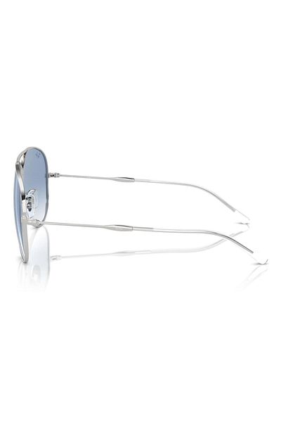 Ray-Ban Ray Ban Unisex Pilot Old Aviator Sunglasses- Rb 3825 - Lense Size:58mm - Silver