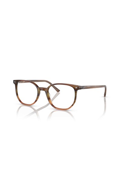 Ray-Ban Ray Ban Vista Unisex Irregular Eyeglasses- Rb 5397 - Lense Size:48mm - Striped Brown Gradient Green