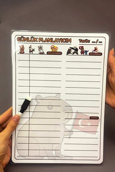 caps Planificator zilnic pentru copii în vârstă de școala primară cu tematică...