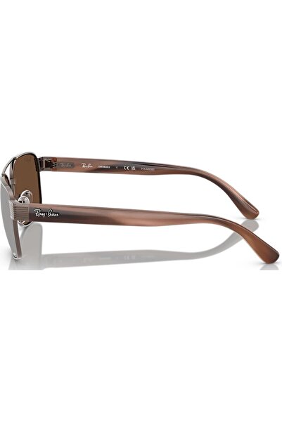 Ray-Ban Ray Ban Unisex Square Sunglasses- Rb 3751ch - Lense Size:61mm - Copper