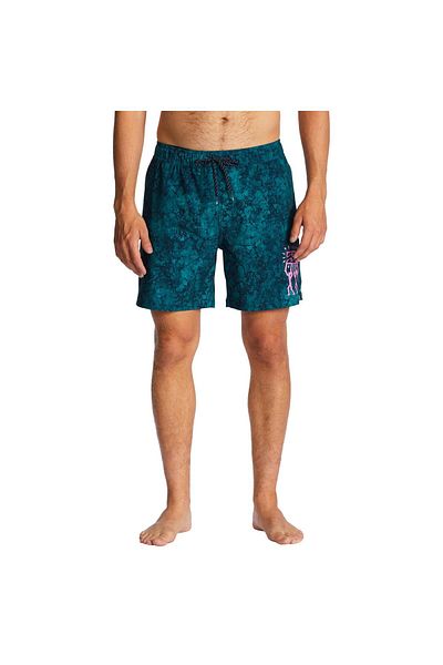 BİLLABONG Men's Green Riot Layback Swimsuit Abyjv00105-Mre