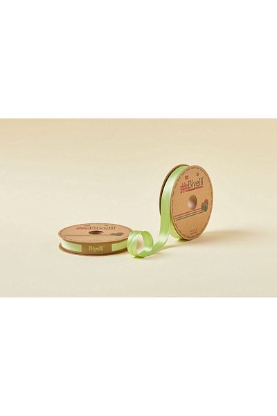 shop Piping Satin Layered 056 Pistachio Green 2 cm 25 Meters 100% Polyester