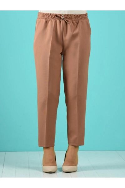 memetti m şekil Women's Plus Size Biscuit Carrot Leg Pants