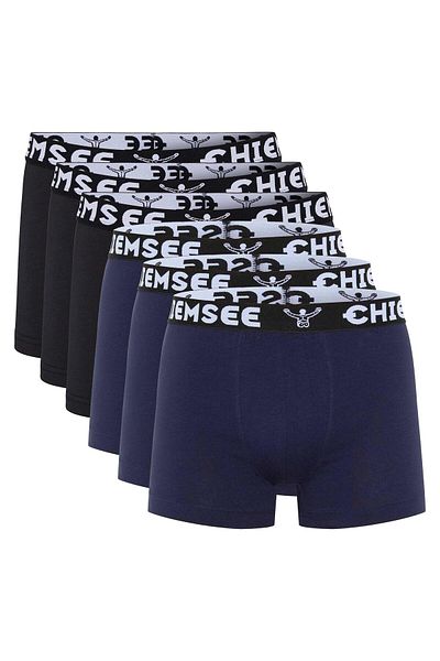 Chiemsee Herren Boxershorts, 6er Pack - Shorts, Logobund, einfarbig
