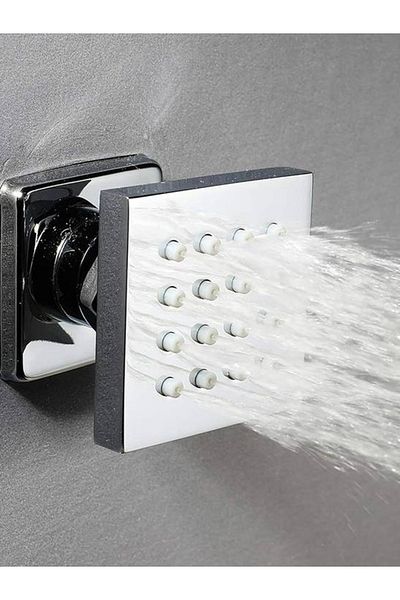 TAI-SAW GET SHOWER OR Chrome Square Bathroom Shower