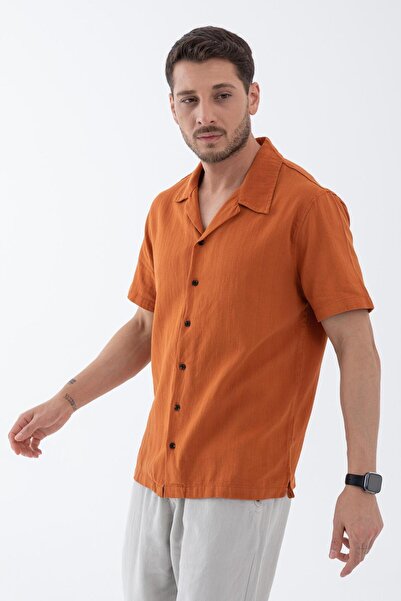 Store Men's 100% Cotton Short Sleeve Shirt - Comfortable and Stylish Design, Summer Fashion