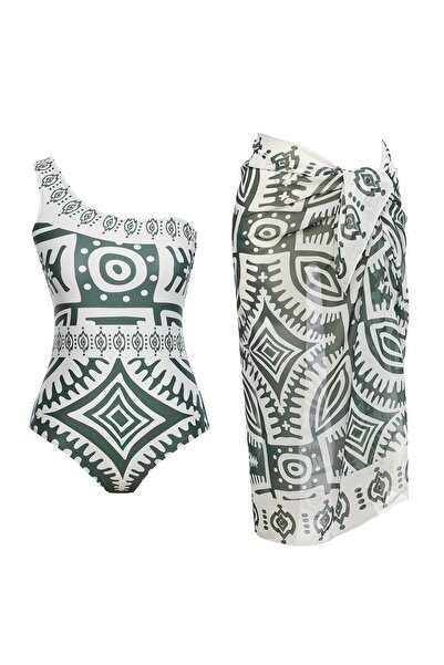 SAILOR moda Μαγιό με έναν ώμο Pareo