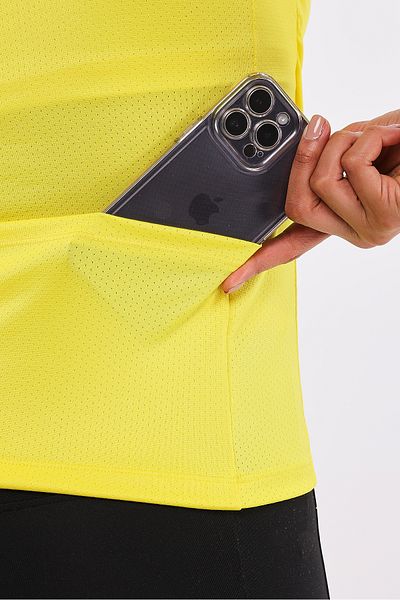 Scorp سترة الجري الرياضية المدعومة للنساء من Stride باللون الأصفر