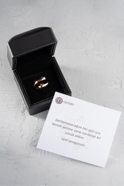 Nereze 925 Ayar Gümüş Işıklı Kutuda Ayarlanabilir Rose Kaplama Sarılan Eller ...