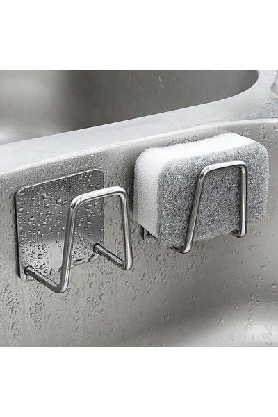 COOYA Sponge Drainer Rack, Kitchen Sink Stainless Steel Sponge Rack, Sink Rack, Kitchen Sink Rack