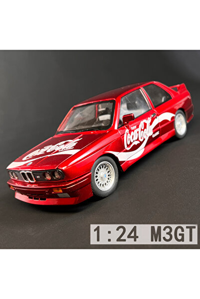 choice2 سيارة حمراء مع علبة، مقياس 1:24، طراز M3 E30 موديل 1988، إصدار Mpower...