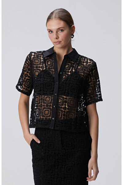 Network Siyah Gömlek